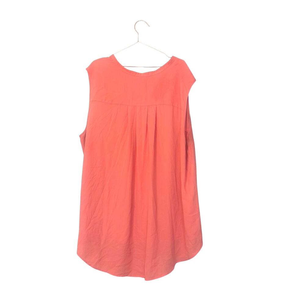 Torrid georgette sleeveless coral blouse size 5X - Picture 3 of 6